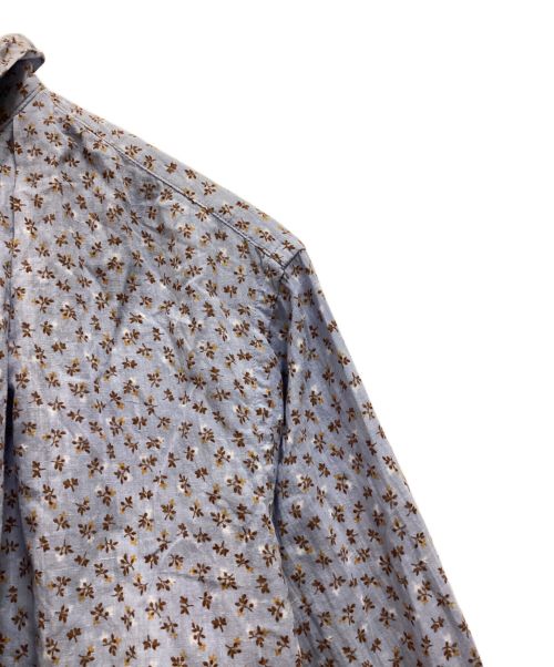 45rpm（45アールピーエム）45rpm (45アールピーエム) 雲間草プリントのフリルブラウス ラベンダー サイズ:ーの古着・服飾アイテム