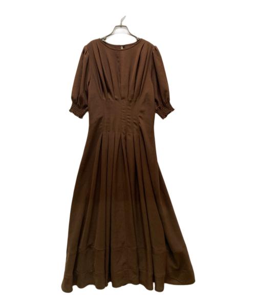 L'Or（ロル）L'Or (ロル) ブラウスワンピース ブラウン サイズ:Mの古着・服飾アイテム