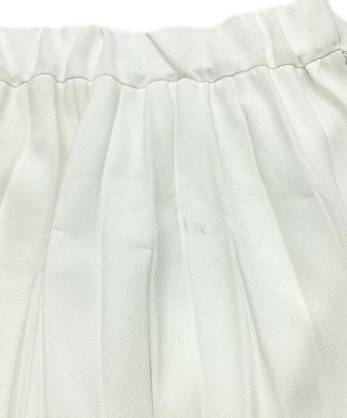 UN3D.（アンスリード）UN3D. (アンスリード) メッシュオリガミプリーツスカート　ロング　マキシ　21AW ホワイト サイズ:36の古着・服飾アイテム