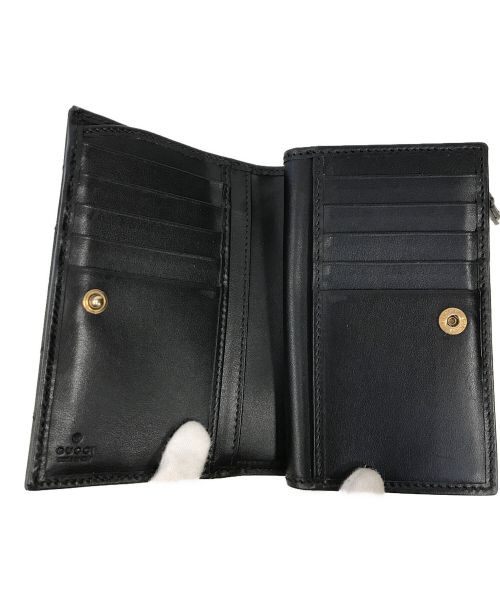 GUCCI（グッチ）GUCCI (グッチ) ダブルGウォレット ブラック サイズ:-の古着・服飾アイテム