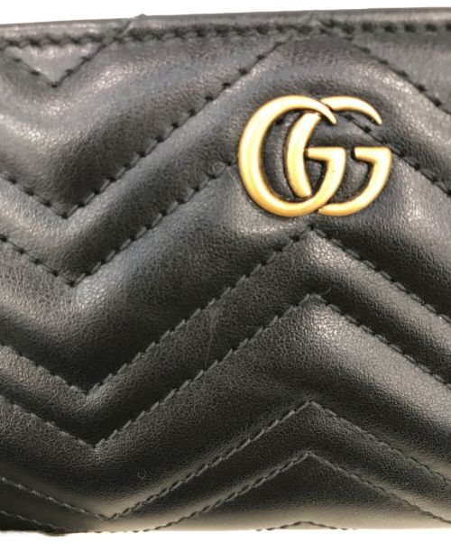 GUCCI（グッチ）GUCCI (グッチ) ダブルGウォレット ブラック サイズ:-の古着・服飾アイテム