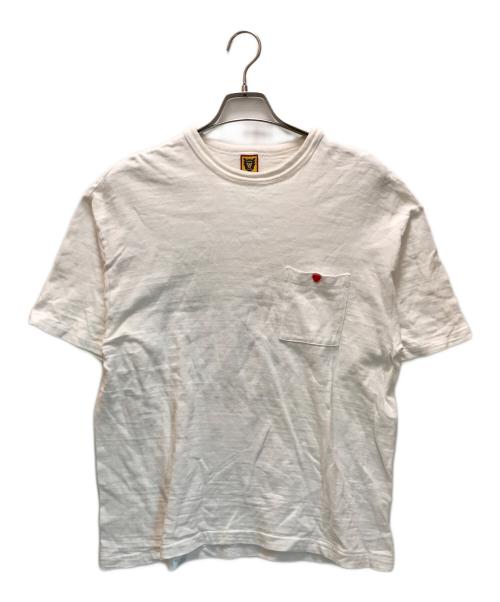 HUMAN MADE（ヒューマンメイド）HUMAN MADE (ヒューマンメイド) 人間製ポケットTシャツ ホワイト サイズ:XLの古着・服飾アイテム