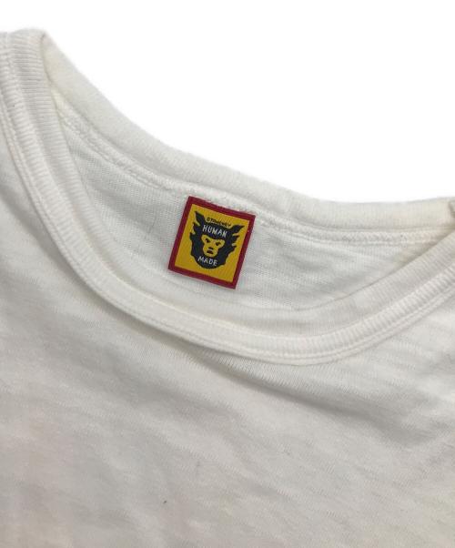 HUMAN MADE（ヒューマンメイド）HUMAN MADE (ヒューマンメイド) 人間製ポケットTシャツ ホワイト サイズ:XLの古着・服飾アイテム