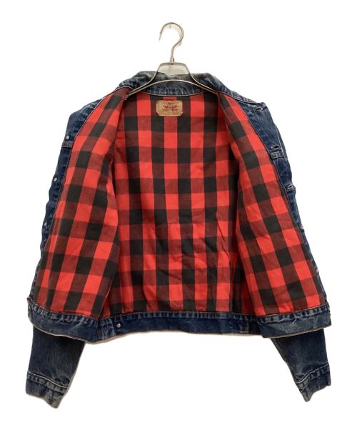 LEVI'S（リーバイス）LEVI'S (リーバイス) ネルライナーデニムジャケット　ボタン裏527　USA製 インディゴ サイズ:44の古着・服飾アイテム