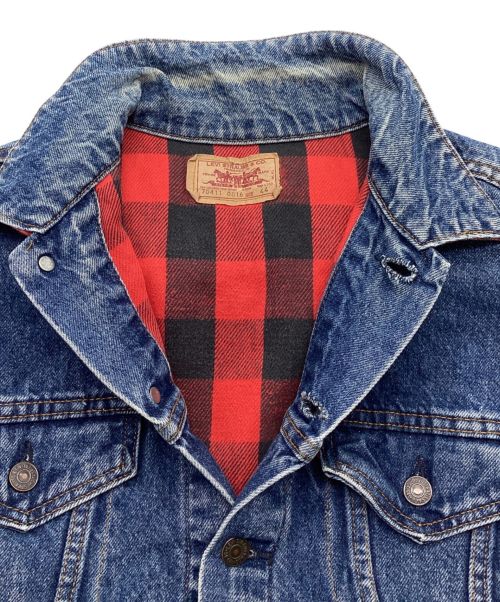 LEVI'S（リーバイス）LEVI'S (リーバイス) ネルライナーデニムジャケット　ボタン裏527　USA製 インディゴ サイズ:44の古着・服飾アイテム