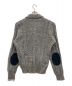 LAND'S END (ランズエンド) エルボーパッチショールカラーカーディガン　USA製 グレー サイズ:SIZE M：3500円