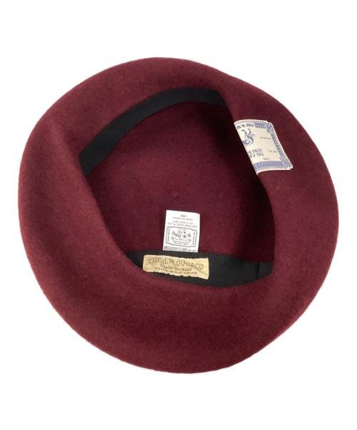 H.W.DOG&CO（ザ エイチ ダブリュー ドッグ アンド コー）H.W.DOG&CO (ザ エイチ ダブリュー ドッグ アンド コー) ベレー帽 ボルドーの古着・服飾アイテム