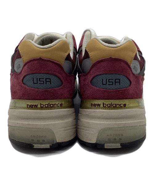 NEW BALANCE（ニューバランス）NEW BALANCE (ニューバランス) 992 Made in USA ワインレッド サイズ:27の古着・服飾アイテム
