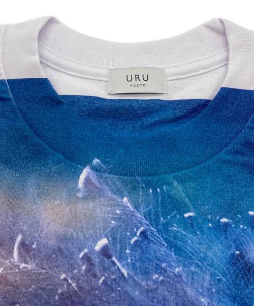 URU（ウル）URU (ウル) Tシャツ ブルー×ホワイト サイズ:Mの古着・服飾アイテム