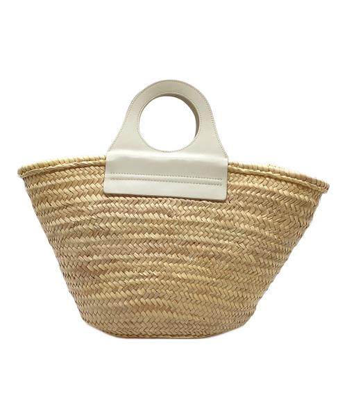 HEREU（ヘリュー）HEREU (ヘリュー) カゴバッグ ナチュラル×ホワイトの古着・服飾アイテム