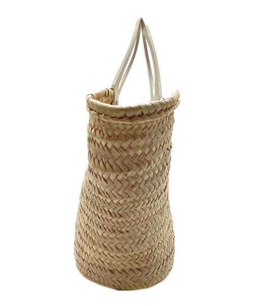 HEREU（ヘリュー）HEREU (ヘリュー) カゴバッグ ナチュラル×ホワイトの古着・服飾アイテム