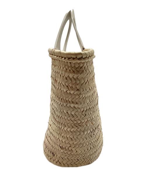 HEREU（ヘリュー）HEREU (ヘリュー) カゴバッグ ナチュラル×ホワイトの古着・服飾アイテム