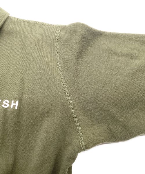 FreshService（フレッシュサービス）FreshService (フレッシュサービス) LOOPWHEELER (ループウィラー) Coach Jacket/ コーチジャケット　スウェット　バックロゴ オリーブ サイズ:Mの古着・服飾アイテム