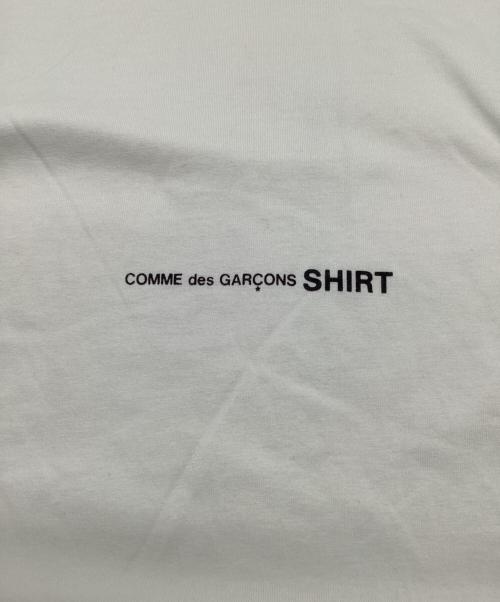 COMME des GARCONS SHIRT（コムデギャルソンシャツ）COMME des GARCONS SHIRT (コムデギャルソンシャツ) ロゴビッグTシャツ ホワイト サイズ:Mの古着・服飾アイテム