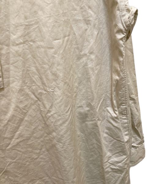 Gymphlex（ジムフレックス）Gymphlex (ジムフレックス) ハイカウントポプリンプルオーバーシャツドレス アイボリー サイズ:14の古着・服飾アイテム