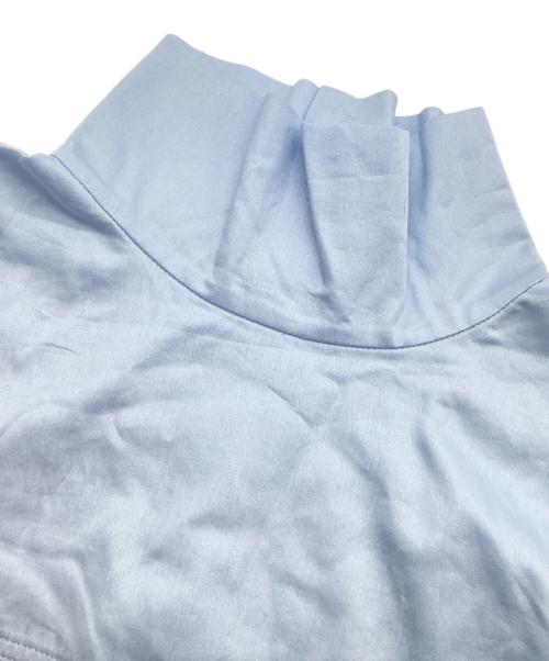 MACKINTOSH PHILOSOPHY（マッキントッシュ フィロソフィー）MACKINTOSH PHILOSOPHY (マッキントッシュ フィロソフィー) ハイネックAラインワンピース ブルー サイズ:38の古着・服飾アイテム