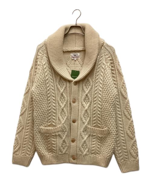 FREAK'S STORE（フリークスストア）FREAK'S STORE (フリークストア) ショールカラーアランカーディガン アイボリー サイズ:L 未使用品の古着・服飾アイテム