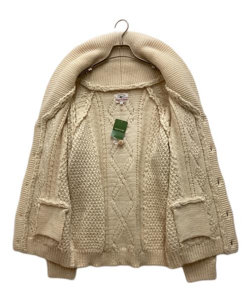 FREAK'S STORE（フリークスストア）FREAK'S STORE (フリークストア) ショールカラーアランカーディガン アイボリー サイズ:L 未使用品の古着・服飾アイテム