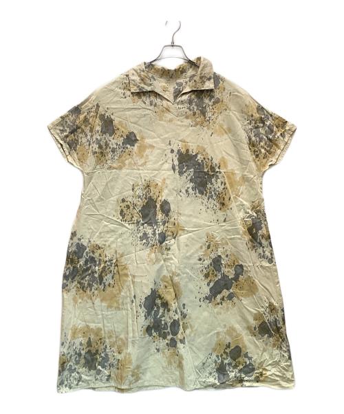 中川政七商店（ナカガワマサシチショウテン）中川政七商店 (ナカガワマサシチショウテン) 草木染のいろかさねワンピース イエロー サイズ:表記なしの古着・服飾アイテム