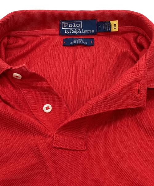POLO RALPH LAUREN（ポロ・ラルフローレン）POLO RALPH LAUREN (ポロ・ラルフローレン) BEAMS (ビームス) 別注ポロシャツ レッド サイズ:Mの古着・服飾アイテム