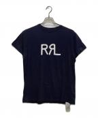 RRLダブルアールエル）の古着「ロゴプリントTシャツ」｜ネイビー