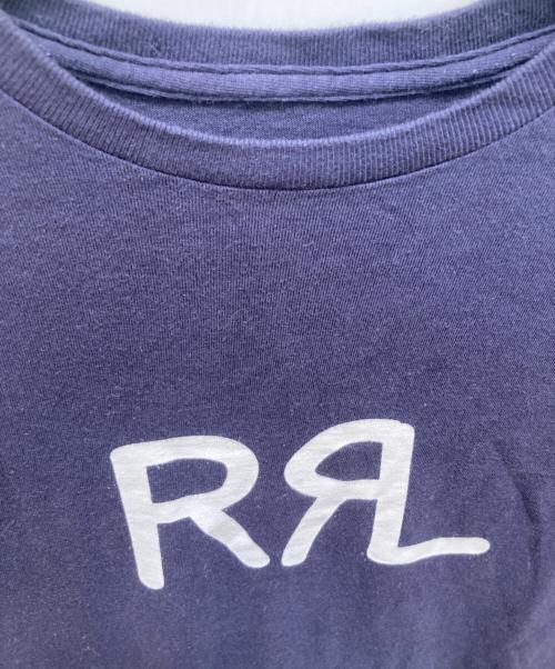 RRL（ダブルアールエル）RRL (ダブルアールエル) ロゴプリントTシャツ ネイビー サイズ:-の古着・服飾アイテム