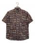 stussy（ステューシー）の古着「90S半袖パッチワークシャツ」｜グレー×レッド
