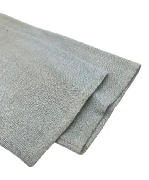 HERMES（エルメス）HERMES (エルメス) シルク切替ニットシャツ スカイブルー サイズ:Sの古着・服飾アイテム