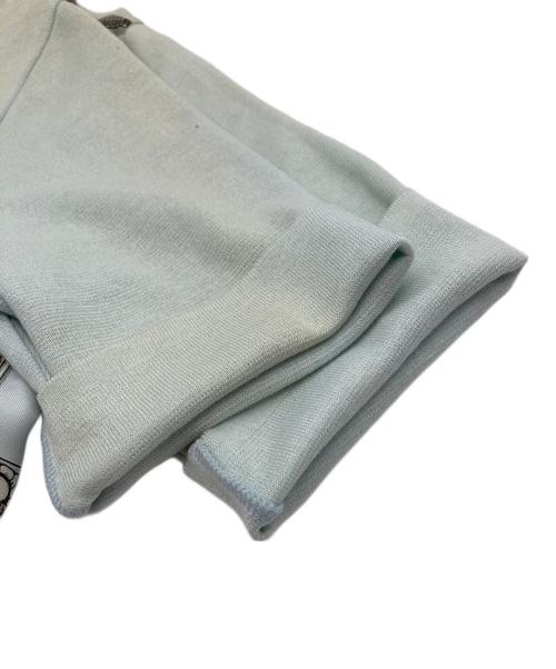 HERMES（エルメス）HERMES (エルメス) シルク切替ニットシャツ スカイブルー サイズ:Sの古着・服飾アイテム