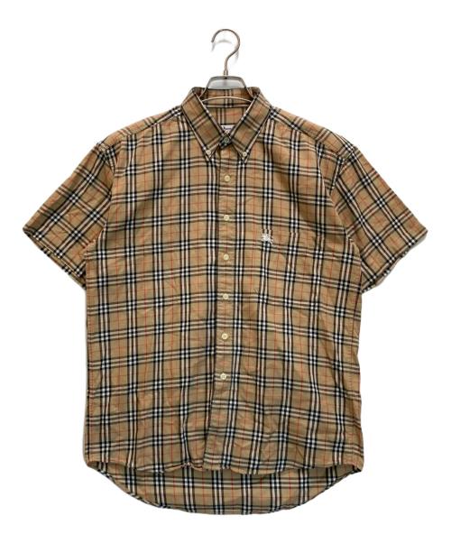 Burberry's（バーバリーズ）Burberry's (バーバリーズ) ノヴァチェックBD半袖シャツ ベージュ サイズ:Lの古着・服飾アイテム