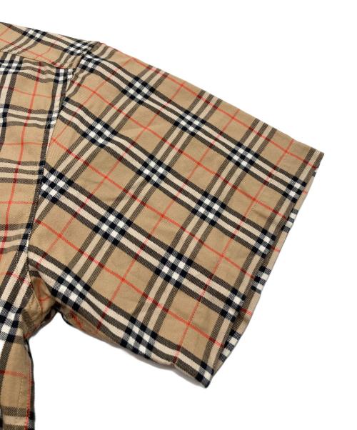 Burberry's（バーバリーズ）Burberry's (バーバリーズ) ノヴァチェックBD半袖シャツ ベージュ サイズ:Lの古着・服飾アイテム
