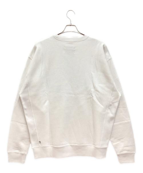 Champion REVERSE WEAVE（チャンピオン リバース ウィーブ）Champion REVERSE WEAVE (チャンピオン リバース ウィーブ) スウェット　クルーネック　プリント　裏起毛　Ron Herman 別注 ホワイト サイズ:LARGEの古着・服飾アイテム