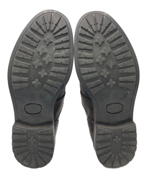 ANGELO PALLOTTA（アンジェロパロッタ）ANGELO PALLOTTA (アンジェロパロッタ) キルトモンクストラップシューズ ブラウン サイズ:26の古着・服飾アイテム