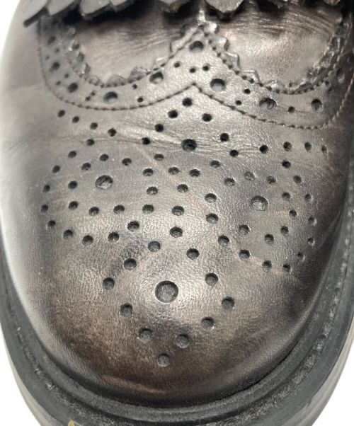 ANGELO PALLOTTA（アンジェロパロッタ）ANGELO PALLOTTA (アンジェロパロッタ) キルトモンクストラップシューズ ブラウン サイズ:26の古着・服飾アイテム