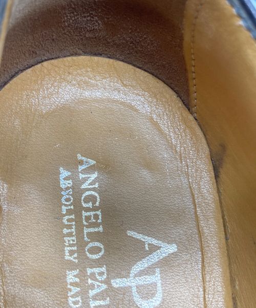 ANGELO PALLOTTA（アンジェロパロッタ）ANGELO PALLOTTA (アンジェロパロッタ) キルトモンクストラップシューズ ブラウン サイズ:26の古着・服飾アイテム