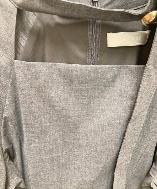 CELFORD（セルフォード）CELFORD (セルフォード) カットアウトシャツワンピース グレー サイズ:38 未使用品の古着・服飾アイテム