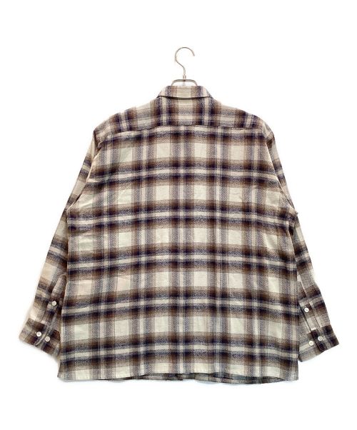 SUMARI（シュマリ）SUMARI (シュマリ) HERRINGBONE OMBRE SHIRT / ヘリンボーンオンブレシャツ　チェック　ネル ベージュ サイズ:1の古着・服飾アイテム