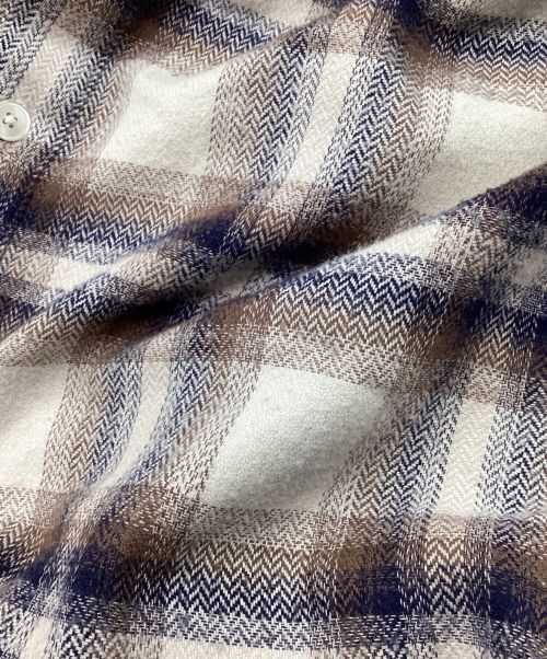 SUMARI（シュマリ）SUMARI (シュマリ) HERRINGBONE OMBRE SHIRT / ヘリンボーンオンブレシャツ　チェック　ネル ベージュ サイズ:1の古着・服飾アイテム