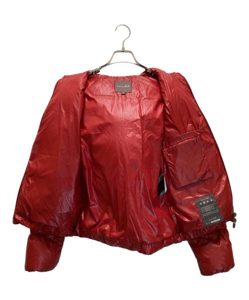 DUVETICA（デュベティカ）DUVETICA (デュベティカ) ダウンジャケット　フーディ　ファー　ADHARA レッド サイズ:38の古着・服飾アイテム