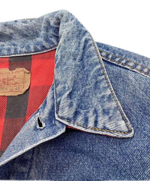 LEVI'S（リーバイス）LEVI'S (リーバイス) 80S ネルライナーデニムジャケット　USA製 インディゴ サイズ:40の古着・服飾アイテム