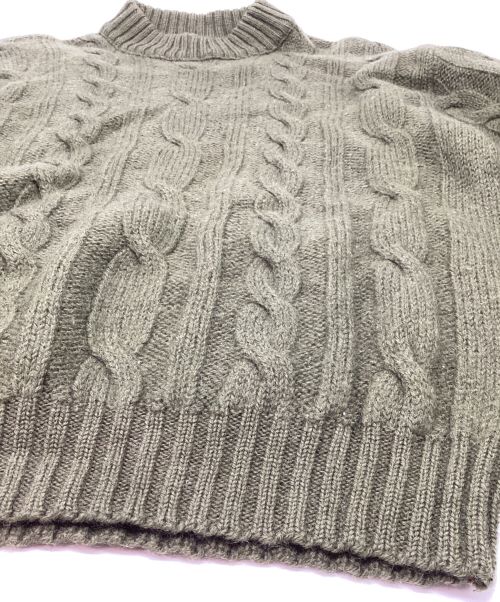 TOWN CRAFT（タウンクラフト）TOWN CRAFT (タウンクラフト) ヴィンテージモックネックウールニット オリーブ サイズ:Lの古着・服飾アイテム
