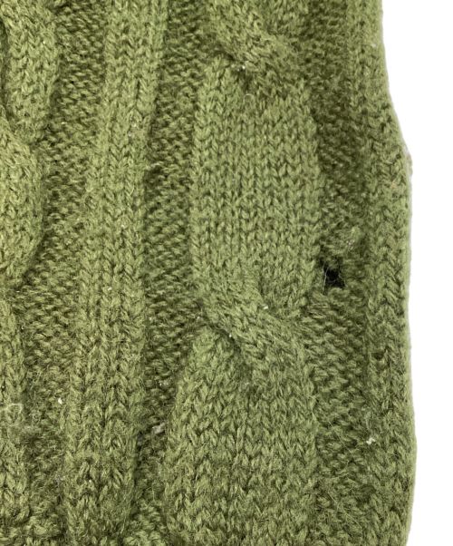 TOWN CRAFT（タウンクラフト）TOWN CRAFT (タウンクラフト) ヴィンテージモックネックウールニット オリーブ サイズ:Lの古着・服飾アイテム