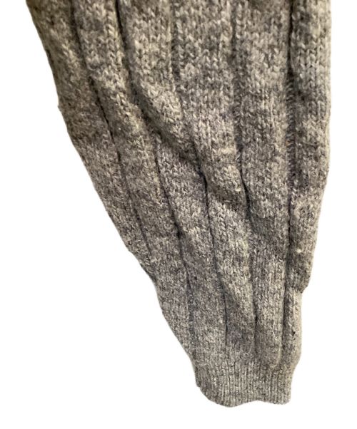 LAND'S END（ランズエンド）LAND'S END (ランズエンド) 古着ショールカラーニット グレー サイズ:Mの古着・服飾アイテム