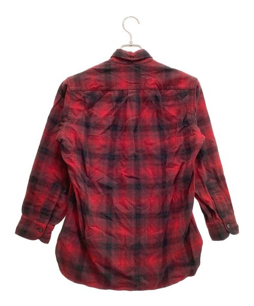PENDLETON（ペンドルトン）PENDLETON (ペンドルトン) オンブレチェックシャツ　ウール　50s レッド サイズ:Sの古着・服飾アイテム