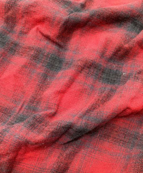 PENDLETON（ペンドルトン）PENDLETON (ペンドルトン) オンブレチェックシャツ　ウール　50s レッド サイズ:Sの古着・服飾アイテム