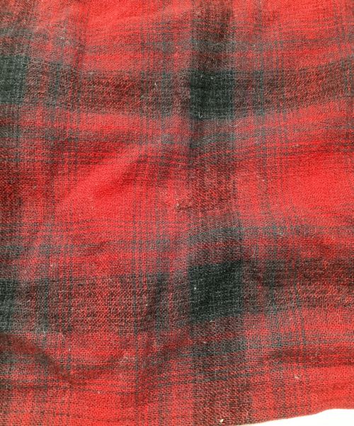 PENDLETON（ペンドルトン）PENDLETON (ペンドルトン) オンブレチェックシャツ　ウール　50s レッド サイズ:Sの古着・服飾アイテム