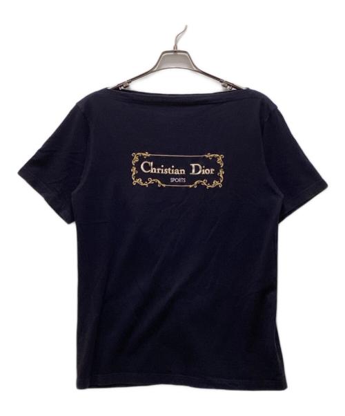 Christian Dior Sports（クリスチャン ディオールスポーツ）Christian Dior Sports (クリスチャン ディオールスポーツ) ボートネックTシャツ ネイビー サイズ:Lの古着・服飾アイテム