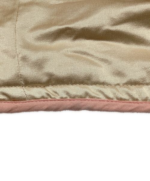 YOUNG & OLSEN The DRYGOODS STORE（ヤングアンドオルセン ザ ドライグッズストア）YOUNG & OLSEN The DRYGOODS STORE SWEDISH REVERSIBLE COAT / スウェーディッシュ リバーシブル コート　ノーカラー　ボア ピンク サイズ:4の古着・服飾アイテム