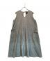 オオカミとフクロウ（オオカミトフクロウ）の古着「リネン混ノースリーブワンピース」｜グレー