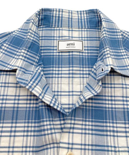 AMI Alexandre Mattiussi（アミアレクサンドルマテュッシ）AMI Alexandre Mattiussi (アミアレクサンドルマテュッシ) 半袖シャツ ブルー サイズ:Mの古着・服飾アイテム